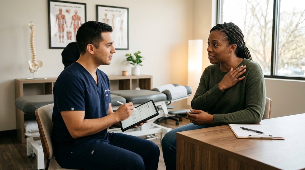 Accident injury chiropractic evaluation in Arlington after a crash