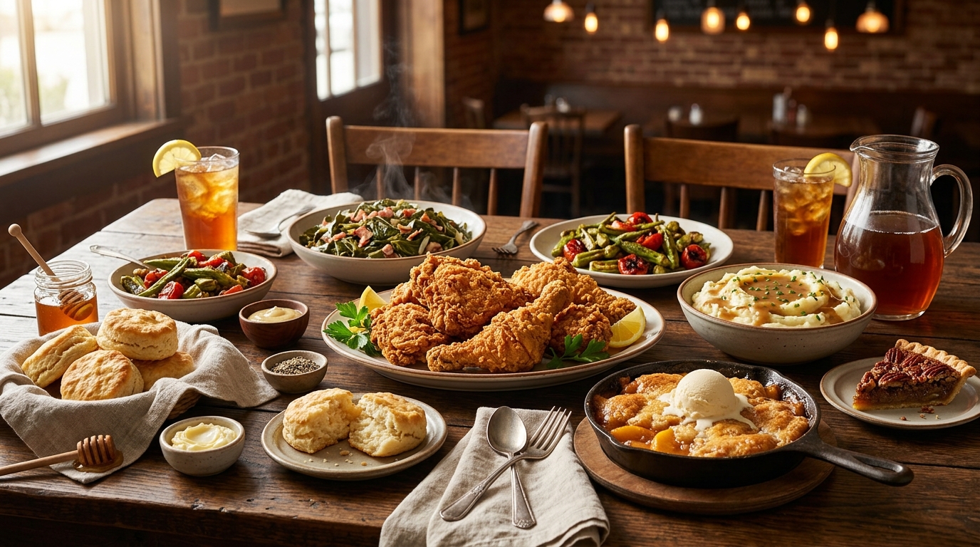 Middle Tennessee dining experience with Southern-inspired restaurant dishes